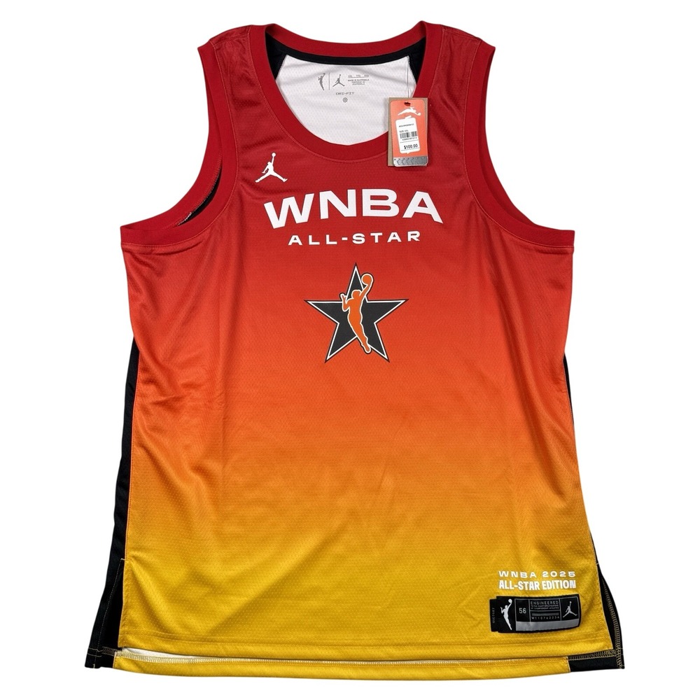 NEW Caitlin Clark Jordan Nike WNBA All Star Game Jersey 2XL 56 Indiana Fever